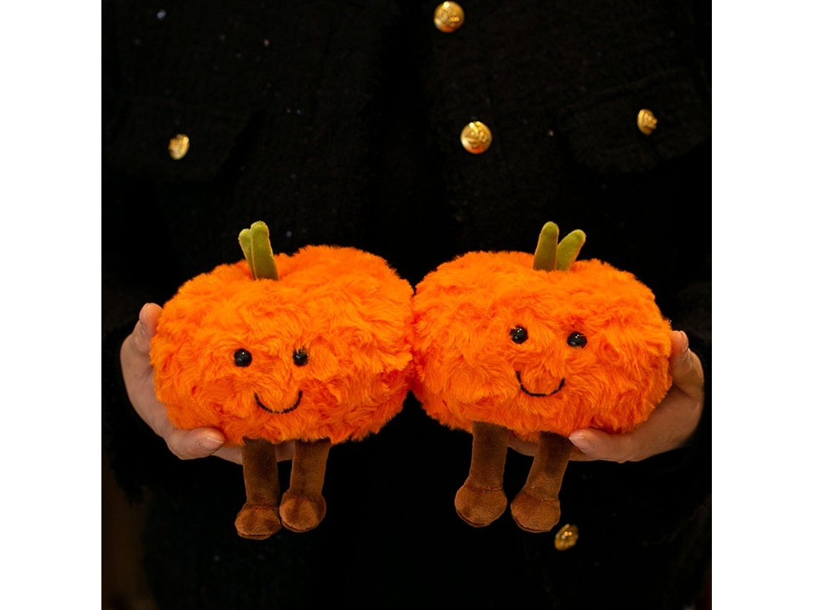 Brinquedo de Pelúcia em Forma de Laranja, Boneco Decorativo, Cor Laranja CHABERLU