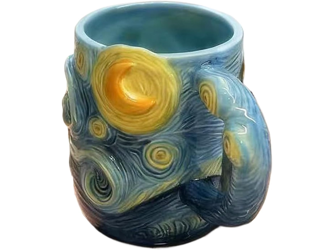 Taza De Café Artística – Recipiente Decorativo Para Bebidas De 385 Ml