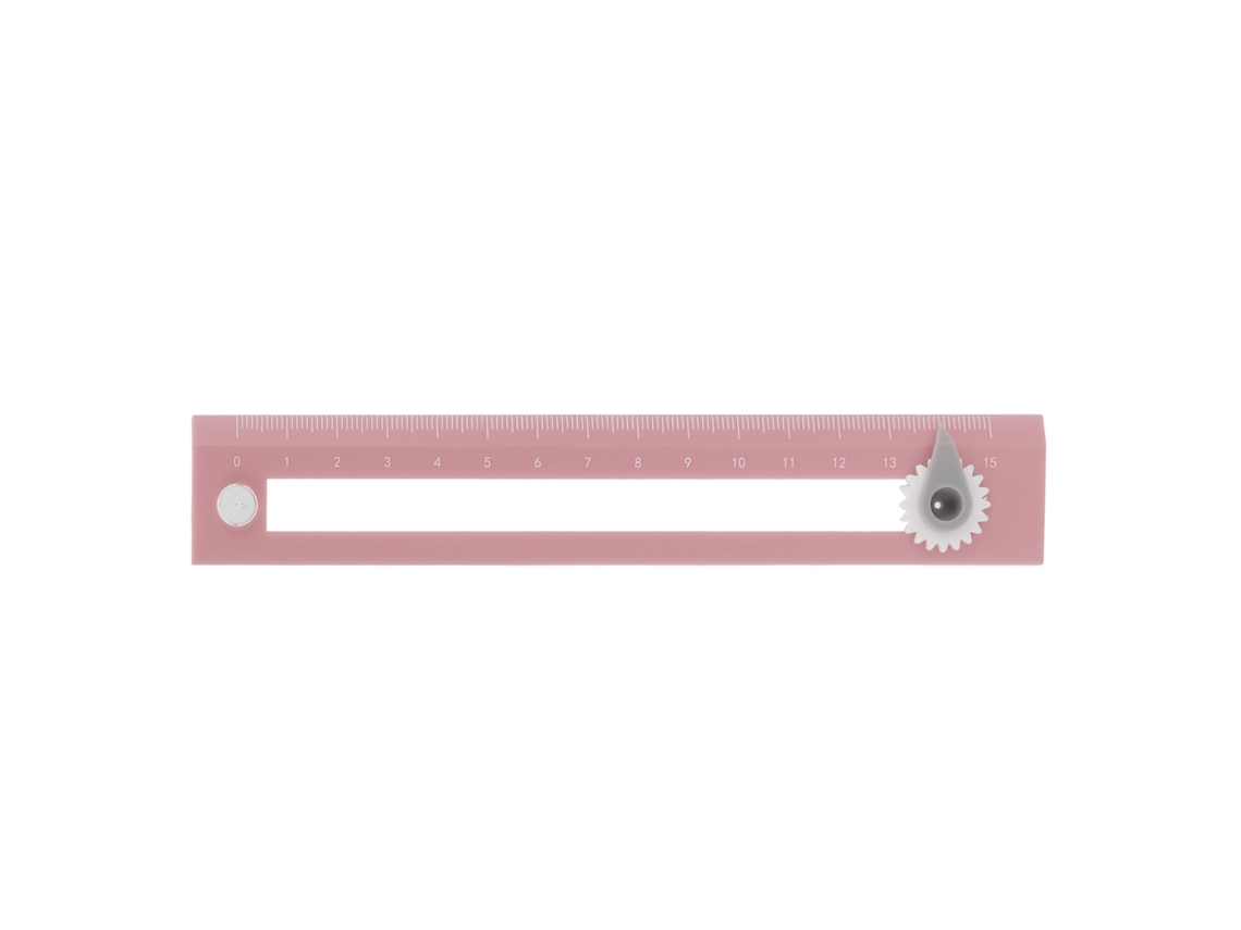 Compás Y Regla 2 En 1 Preciso Herramienta De Dibujo Estudiantil Rosa