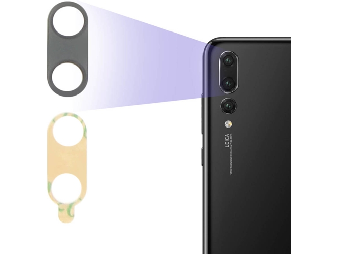 Lente protectora Cámara trasera AVIZAR Huawei P20 Pro Negro