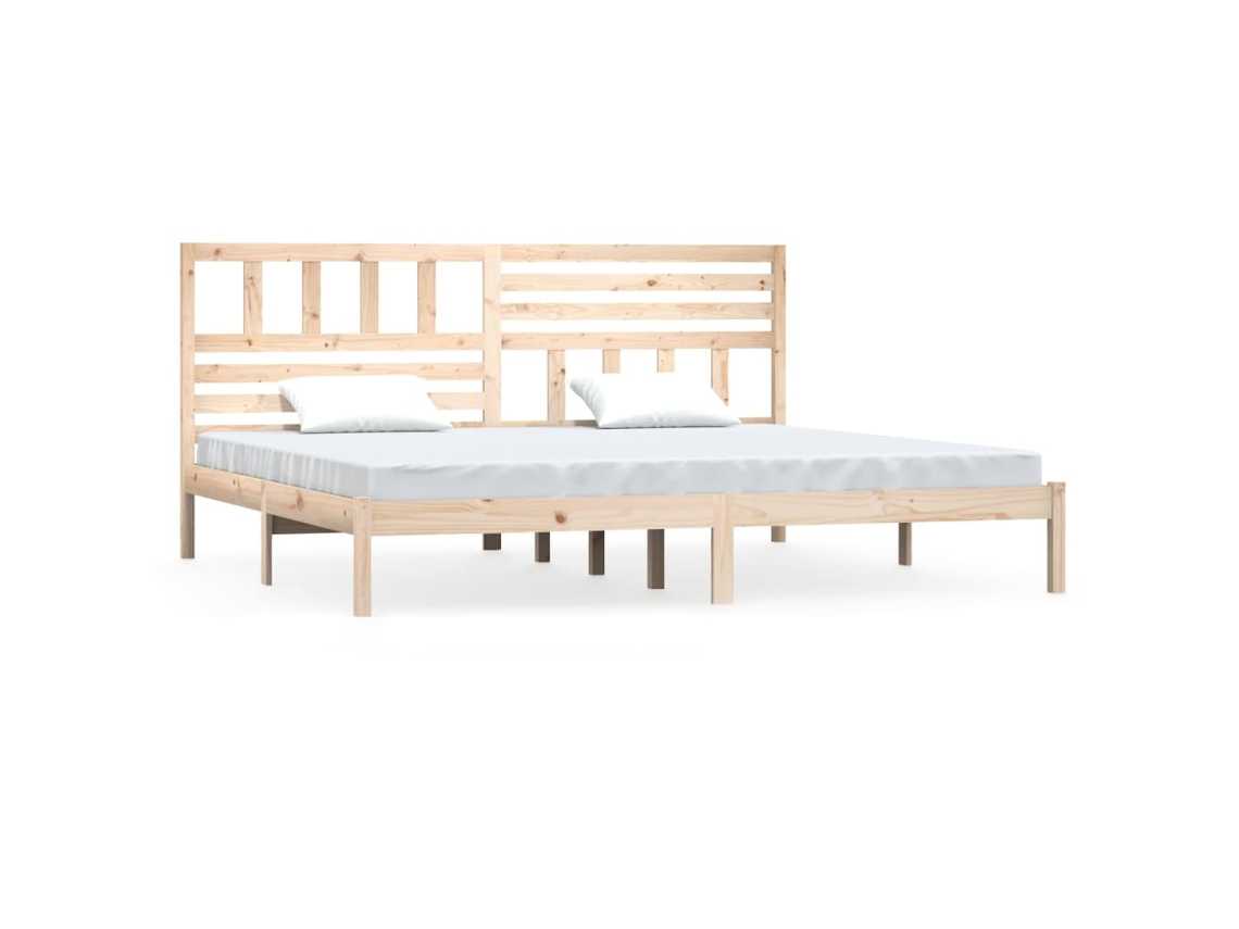 Maison Exclusive - Estructura De Cama Sin Colchón Madera Maciza De Pino 180x200 Cm