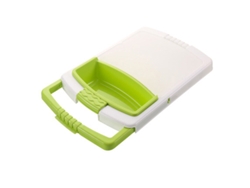 Tabla de cortar de plástico con escurridor y almacenamiento multifuncional para la cocina