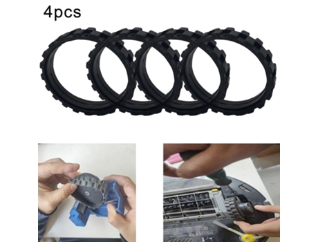4X neumáticos para Irobot Roomba serie 500.600.700.800.900 piezas de ruedas antideslizantes repuestos de aspiradora Accesorios