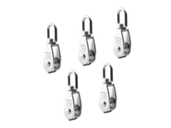 VYLARA Bloco De Polia De Operação Suave, Aço Inoxidável 304 Para Resistência À Corrosão, Rolamento Giratório De Alta Resistência, Tamanho 20 Mm, Capacidade D