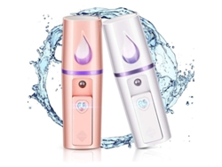 Humidificador Facial Nano Portátil De 2 Piezas Con Espejo Y Mini Pulverizador De Niebla Para Piel Hidratada.