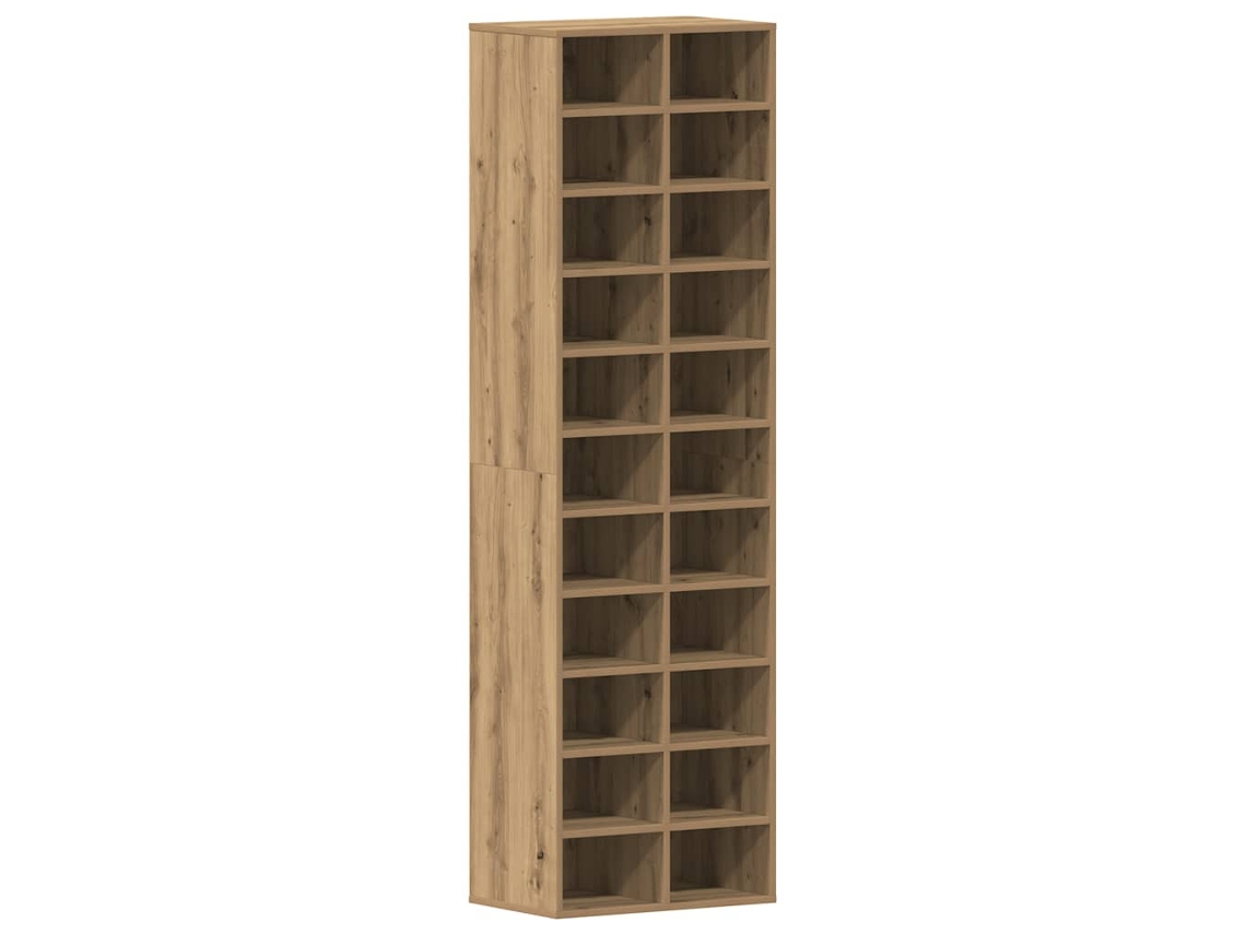 Maison Exclusive - Zapatero De Madera Contrachapada Roble Artisian 54x34x183 Cm
