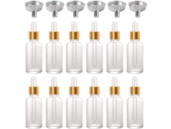 Frascos Compte-gouttes Avec 6 Entonnoirs Inox 30ml En Verre Lot De 24 Pour Huiles Essentielles