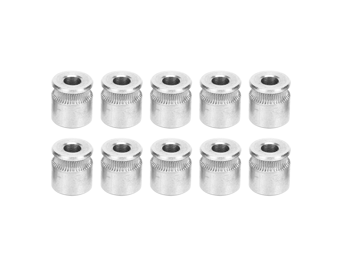10 Piezas De Rueda De Extrusión Cóncava Para Impresora 3d Mk8 Engranaje Accesorio De Rueda De Prensa