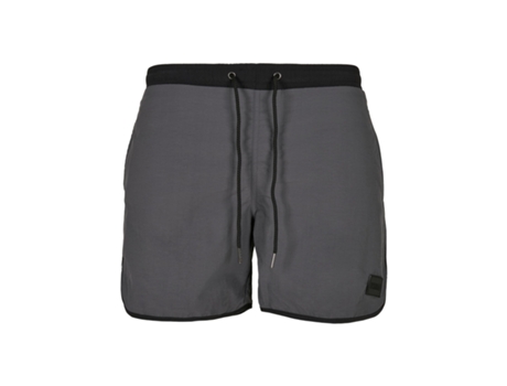 Pantalones Cortos de Baño para Hombre de Playa URBAN CLASSICS (3XL - Poliéster - Negro)