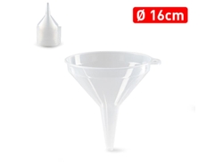 Embudo plastico 16 cm transparente