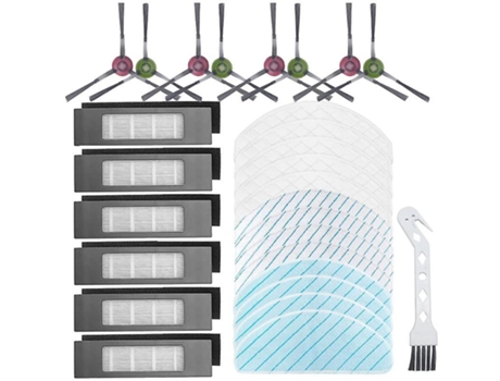 Peças de reposição escovas laterais filtros hepa mop pads para ecovacs t9