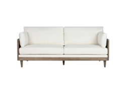 Sofa Ratán Poliester Marron 208x86x88cm