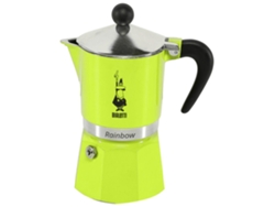 Bialetti Rainbow Cafetera Italiana Aluminio Negro Verde