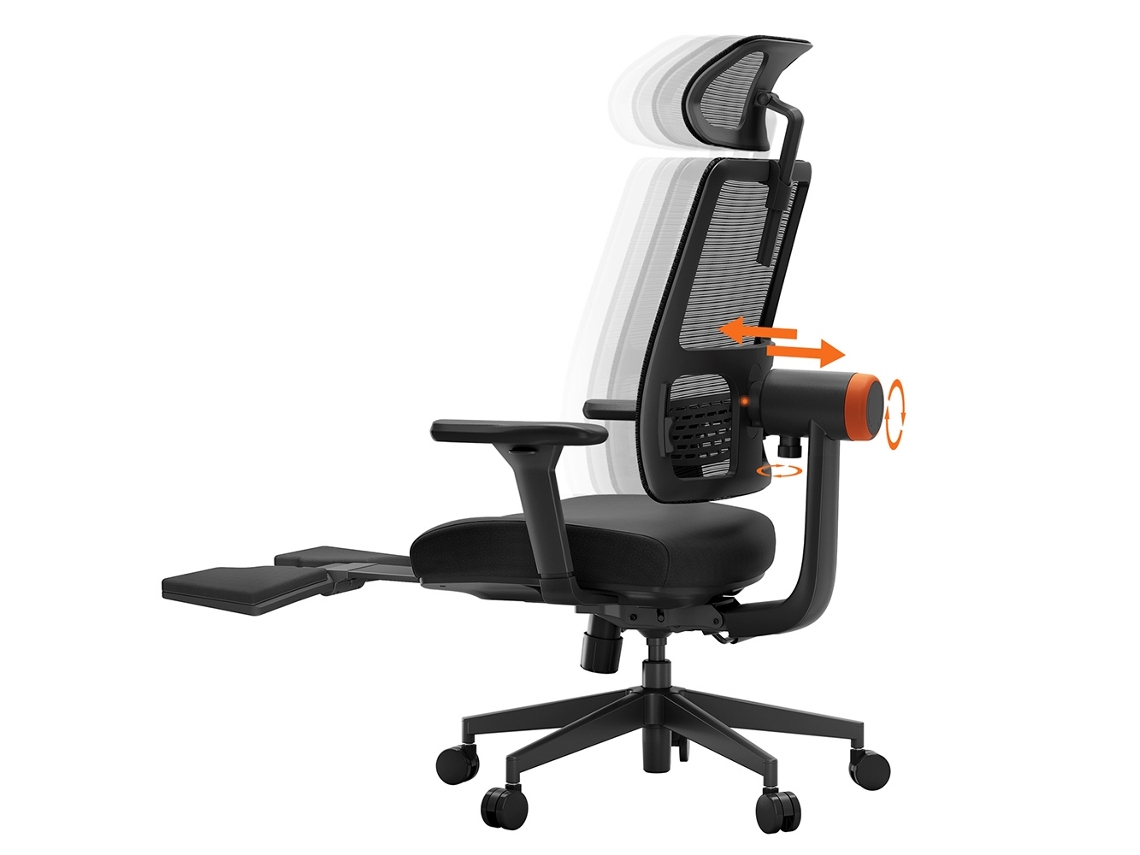 Silla ergonómica con reposapiés NEWTRAL MagicH-BP Respaldo de seguimiento automático Soporte lumbar adaptable