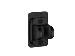 Soporte de ducha de pared de acero inoxidable, instalación sin daños para compatibilidad universal, ángulo ajustable con adhesivo superfuerte, resistente al agua.