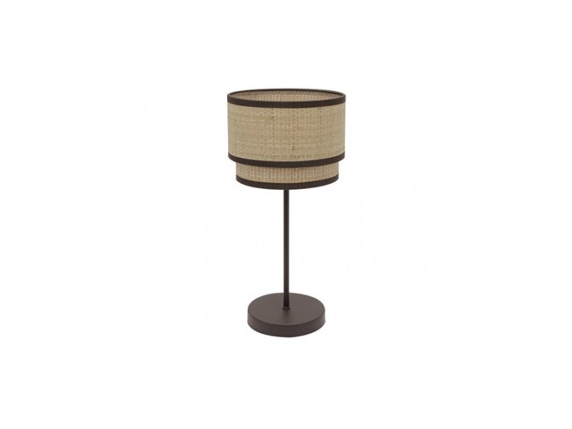 Lámpara de mesa Alto Roque 1xe27 Natural/marrón 60x30x30 cm Fabrilamp