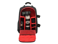Mochila impermeable para cámara fotográfica de gran capacidad Cuich (roja)