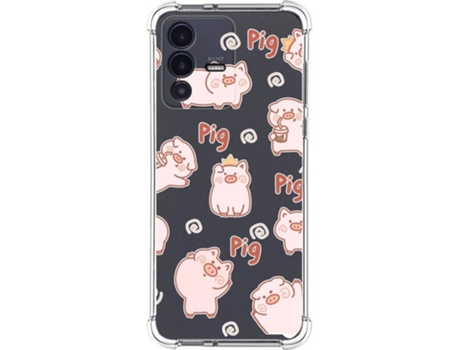 Carcasa para Vivo V23 5G TUMUNDOSMARTPHONE Dibujos Antigolpes Cerdos Multicolor