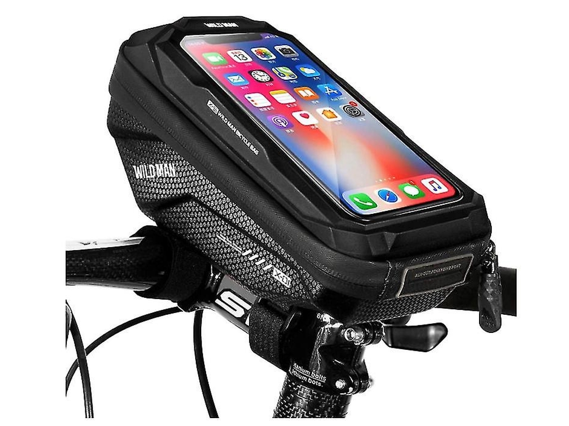 Bolsa para manillar de bicicleta con pantalla táctil Gusshious.
