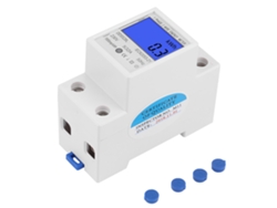 Contador de energía monofásico 5-32A 230V 50Hz LCD Carril DIN kWh Vatios Digital