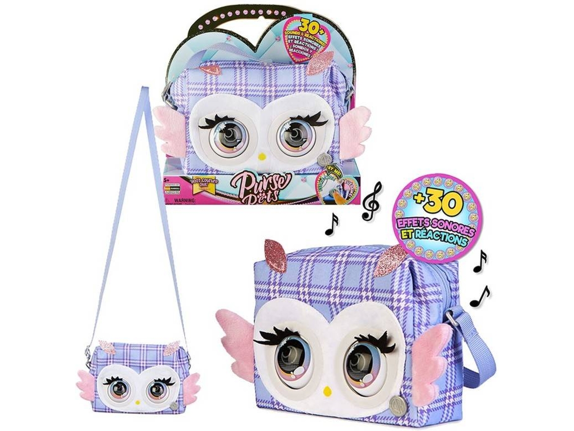 Muñeca SPIN MASTER Purse Pets Bolso Interactivo Buho (Edad Mínima: 5 Años)