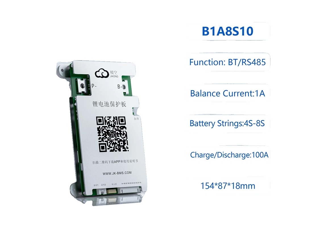 Sistema de gestión de batería, equilibrado activo, protecciones de seguridad, JK B1A8S10P OEM