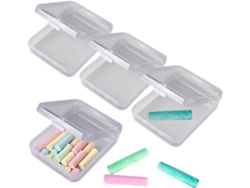 Estuche para tizas y lápices, soporte para tizas para el aula, organizador escolar transparente, 4 piezas para Vayotoy