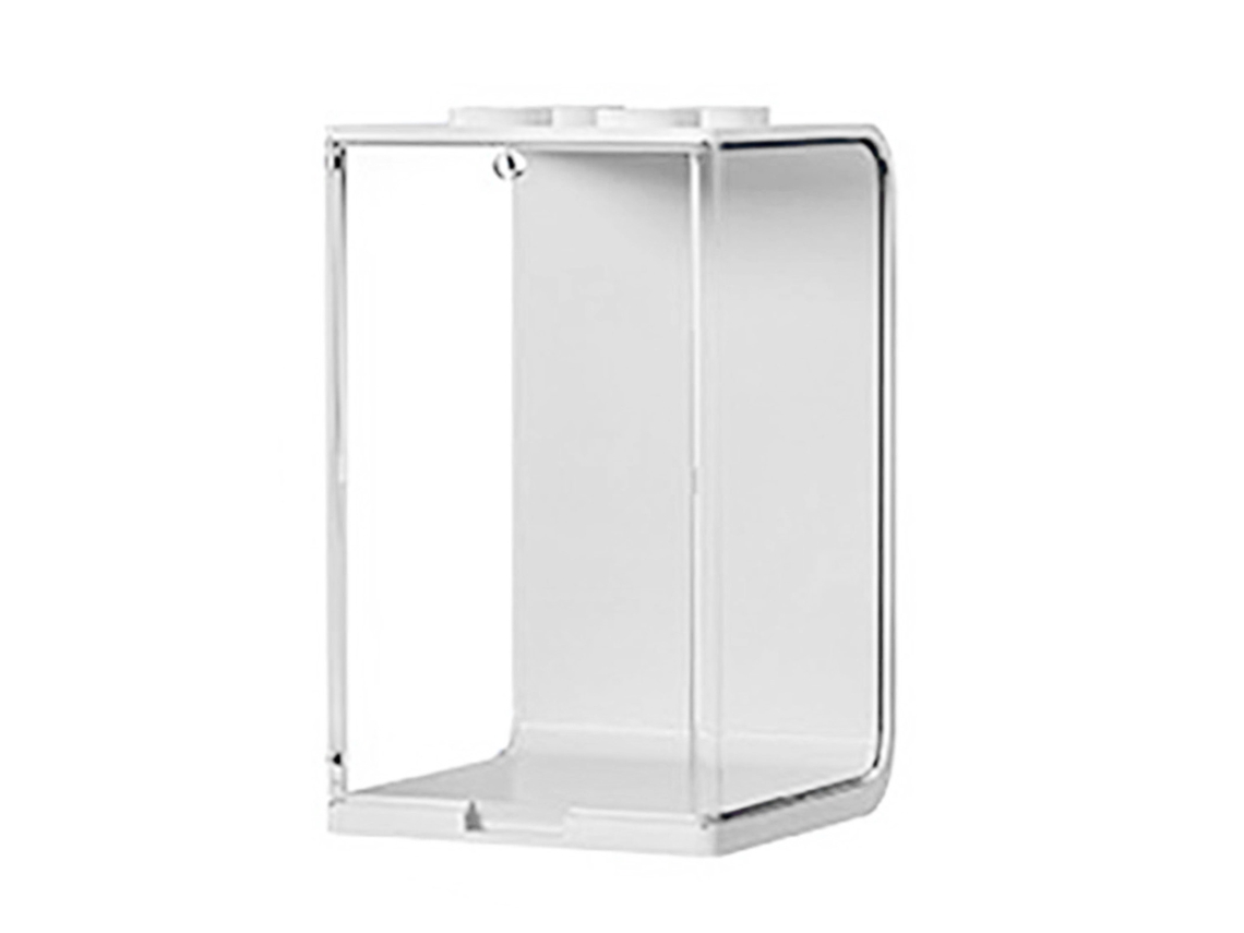 Vitrina para muñecas en ABS transparente, apilable y transparente, para guardar juguetes en miniatura y objetos de colección.