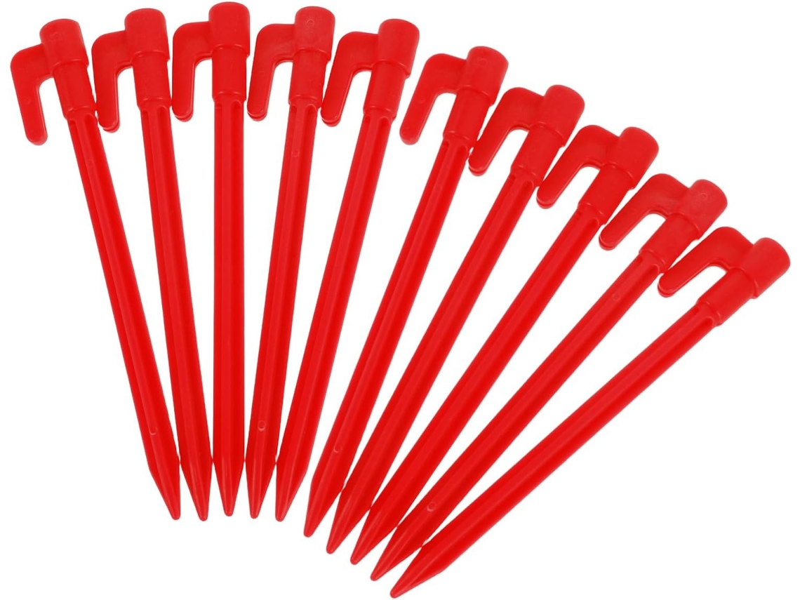 Paquete De 100 Estacas Resistentes Para Fijar Tiendas De Campaña Y Lonas En Exteriores, Jardín, Playa Y Senderismo.