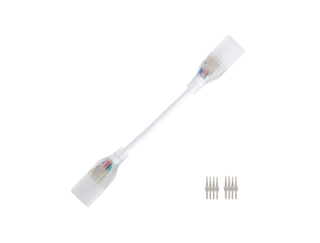 Cable Conector Neón LED 11 W/m RGB 220V AC 60 LED/m Semicircular 180º IP67 a Medida Corte cada 100 cm