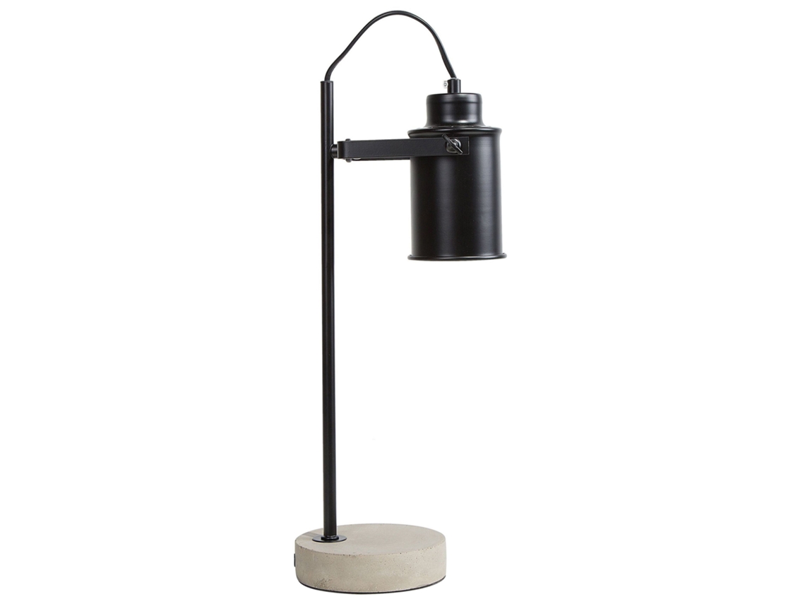 Lámpara de mesa BELIANI Mundaka de Metal Negro 13x13x37