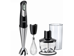 Batidora de mano BRAUN MQ735 Sauce (750 W Velocidad Batidora Braun Mq735 Sauce Negra Y Acero 750w Velocidad