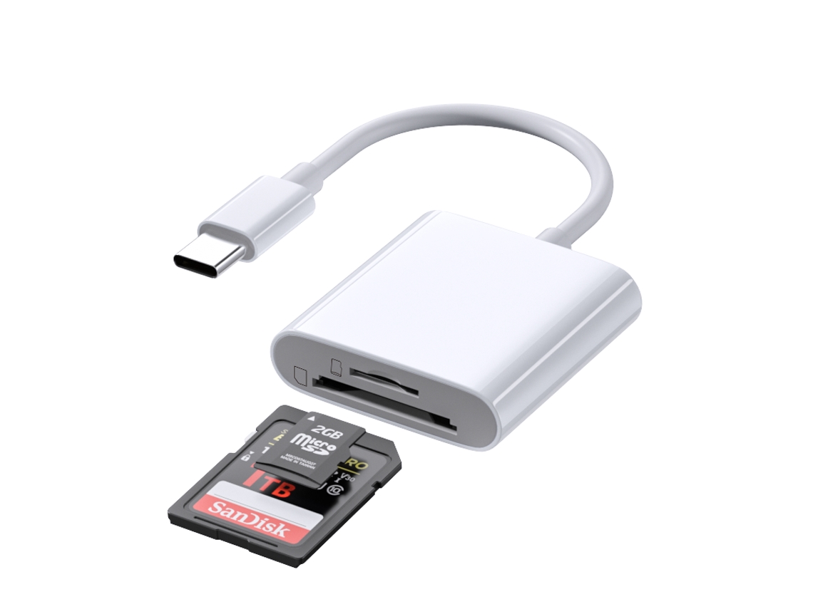 Lector de tarjetas SD/TF dual TIPO C para transferencia rápida de datos