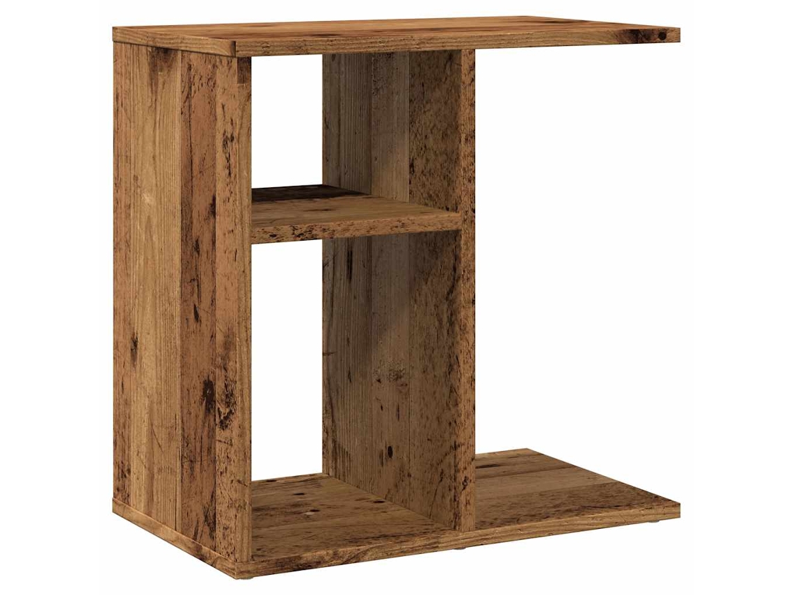 Mesa auxiliar MAISON EXCLUSIVE de madera antigua tallada (50x30x50 cm)