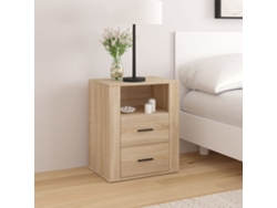 Mesita de Noche 50X36X60 Cm Derivados Madera Roble Sonoma