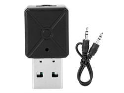 Adaptador Bluetooth 5.0, Transmisor Y Receptor De Audio Inalámbrico Para Coche, Tv, Ordenador Y Altavoces.