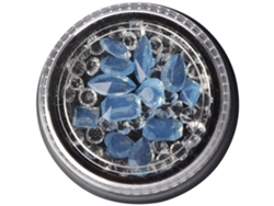 Decoración De Diamantes De Imitación Ab Azules Con Punta De Resina Transparente Para Manicura Diy.
