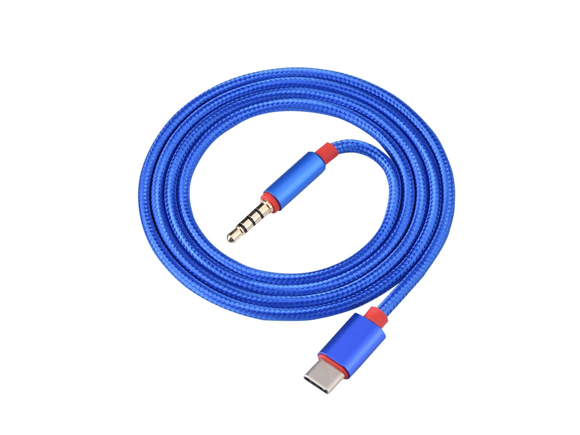 Cable De Audio Aux Macho Usb-c A 3.5mm Para Transmisión En Coche Y Dispositivos De Audio