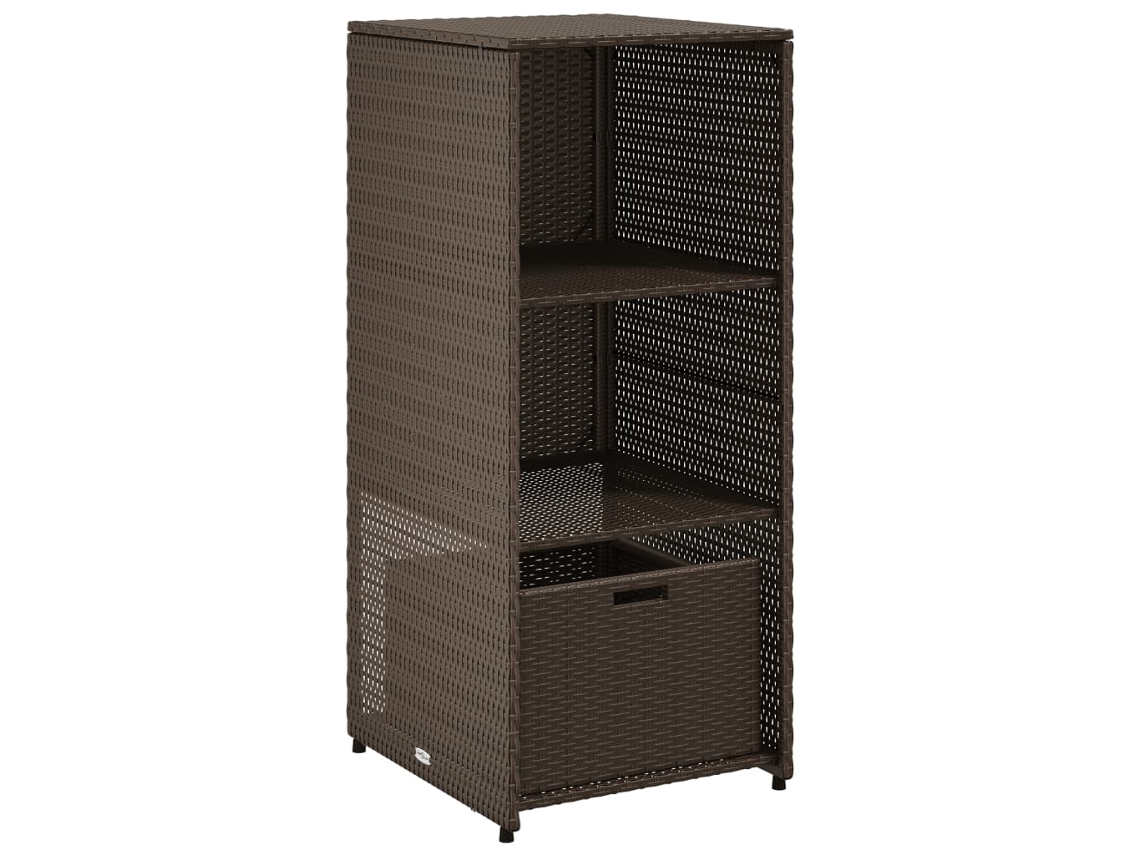 Armario de jardín 50x55x115 cm Pata de mimbre Marrón MAISON EXCLUSIVE
