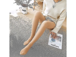 2026-medias De Piel Mujer De Terciopelo Gruesas Invierno Calientes Elásticas Slim High Waist Con Forro Polar