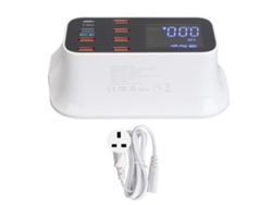 Concentrador de carga USB de 8 puertos EOOCOO con carga rápida inteligente