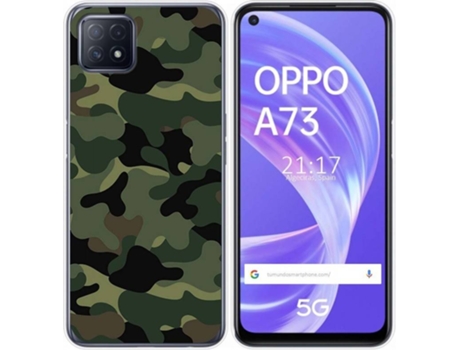 Carcasa Oppo A73 5G TUMUNDOSMARTPHONE Camuflaje Multicolor