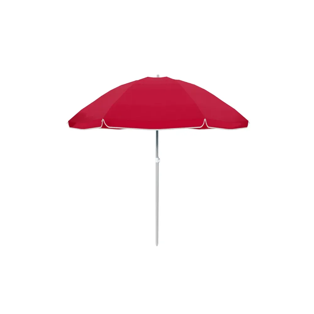 Sombrilla Marbueno 160 cm para Jardín, Piscina y Playa, Color Rojo, Marbueno Verano
