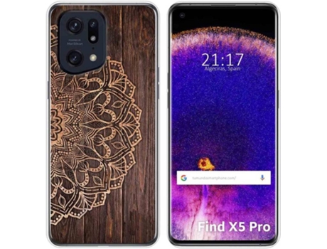 Carcasa para Oppo Find X5 Pro 5G TUMUNDOSMARTPHONE Dibujos Madera 06 Multicolor