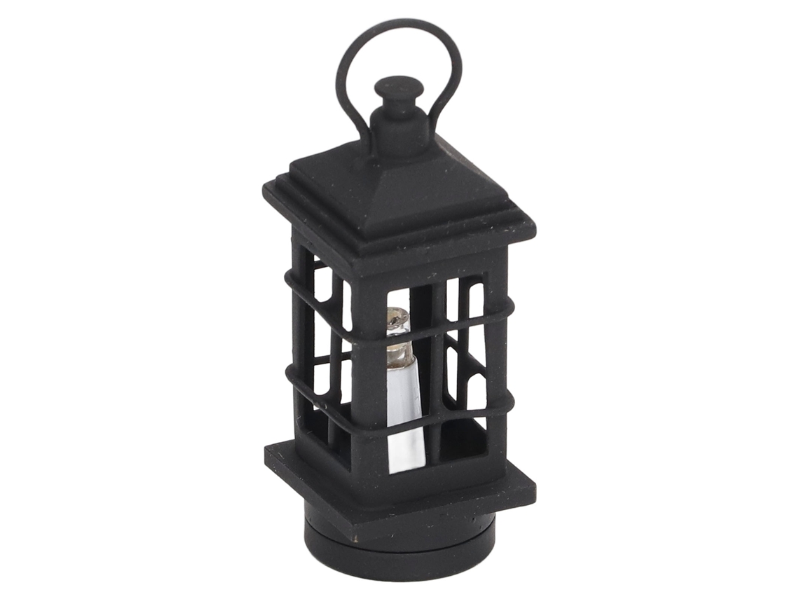 Linterna Miniatura Para Casa De Muñecas, Estilo Moderno, Escala 1:12, Iluminada Con Pilas.
