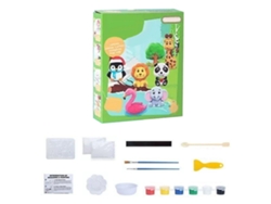 -juguete De Pintura De Yeso Para Niños Diy Manual Escultura Cartoon Moldes Pigmentos Estilo Animal