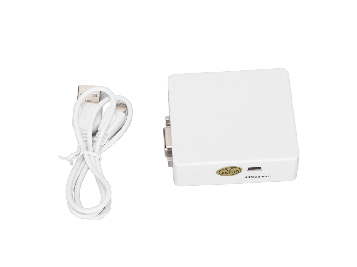 Adaptador De Salida De Audio Y Video Mini 1080p Para Interfaz Multimedia Hd A Vga Para Pantalla Led De Ps3