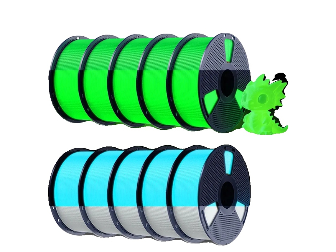 Filamento PLA, brilla en la oscuridad, alta resistencia, Gn Wtb OEM