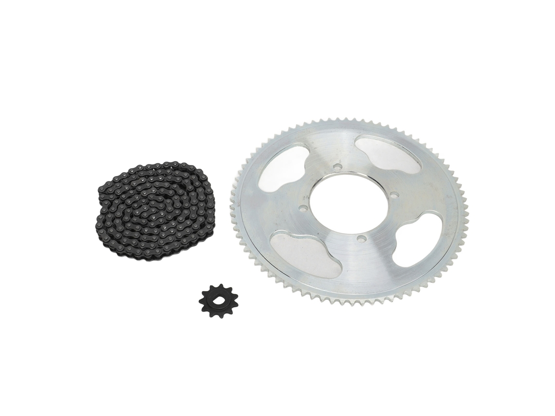 2026-kit Cadena Piñón 8d Piñón 11t Rueda Piñón 25h 80t Cadena De Transmisión 25h 146 Eslabones Para Moto Atv Bicicleta Diy