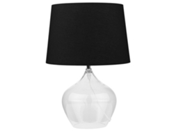 Lámpara de mesa BELIANI Osum de Vidrio Negro 30x30x45